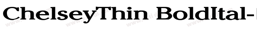 ChelseyThin BoldItal字体转换